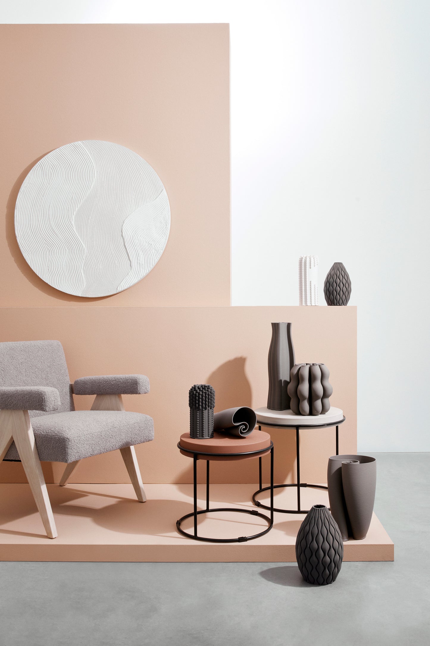 VASO REENA GRIGIO H23