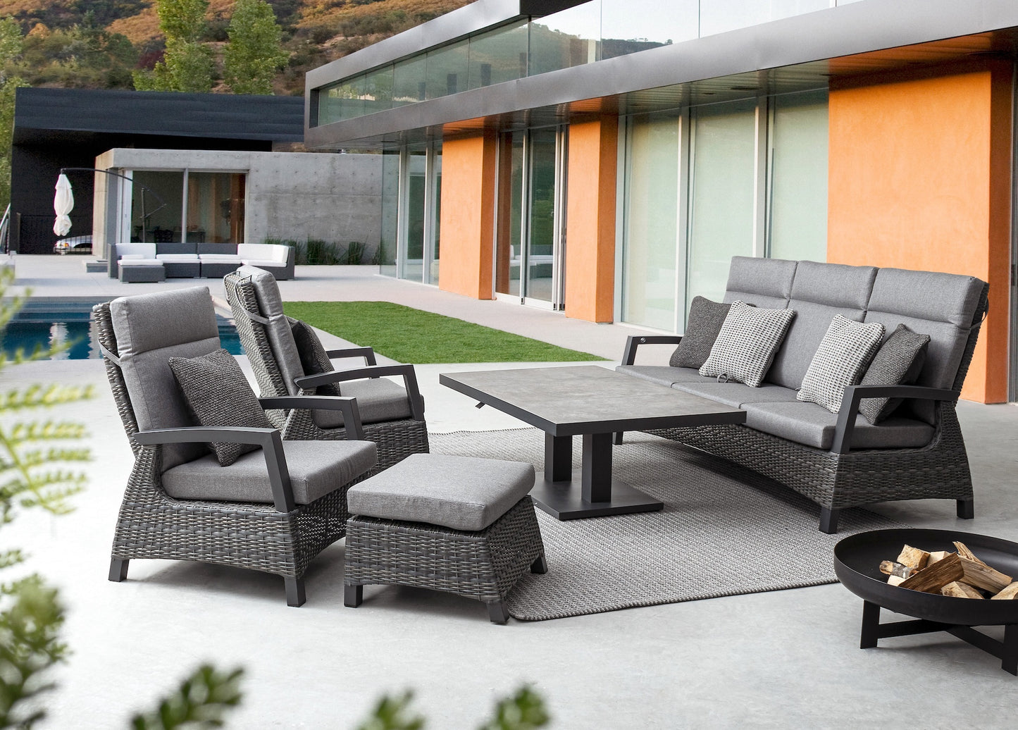 DIVANO 3P RECLIN C-C BRITTON ANTR JX55