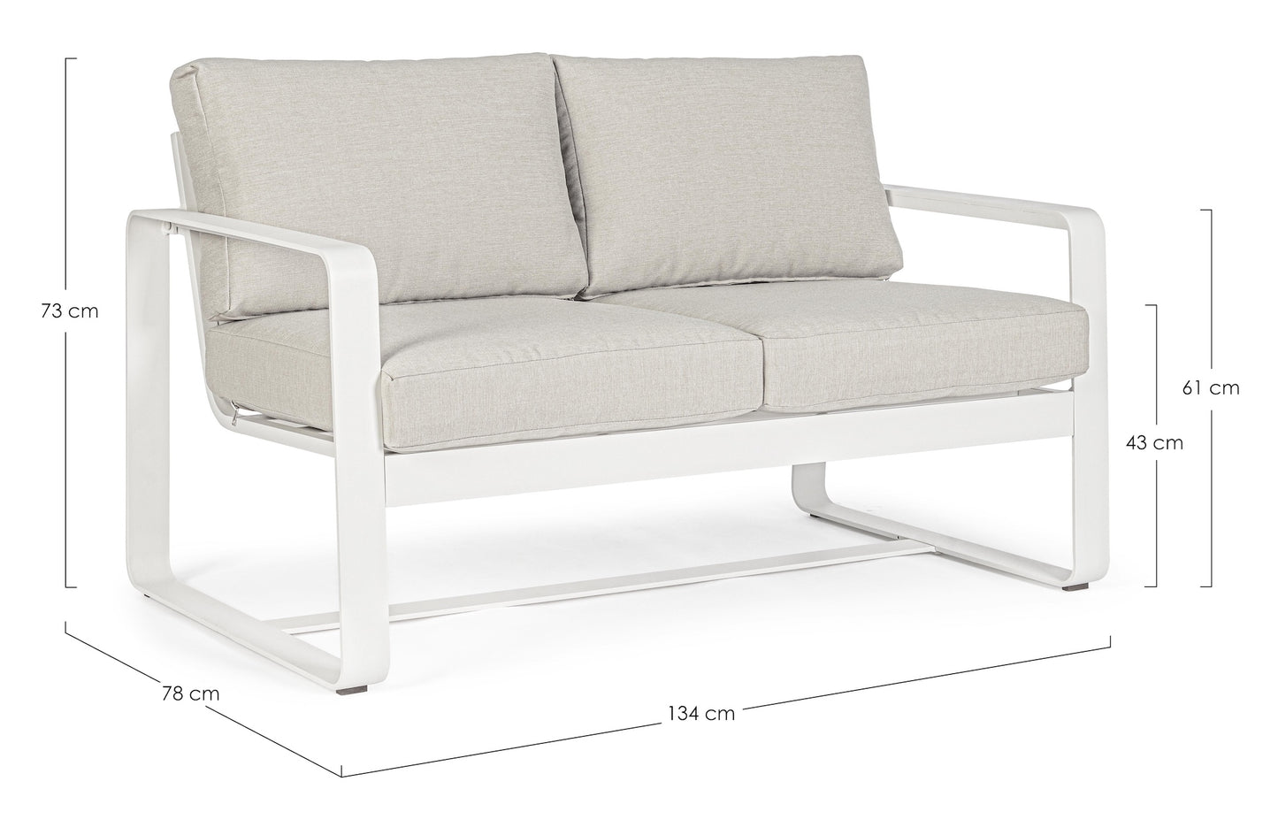 DIVANO 2P C-C MERRIGAN BIANCO YK11