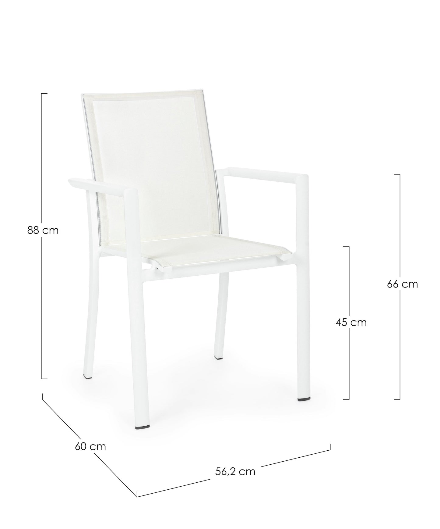 SEDIA C-BR KONNOR BIANCO CX21