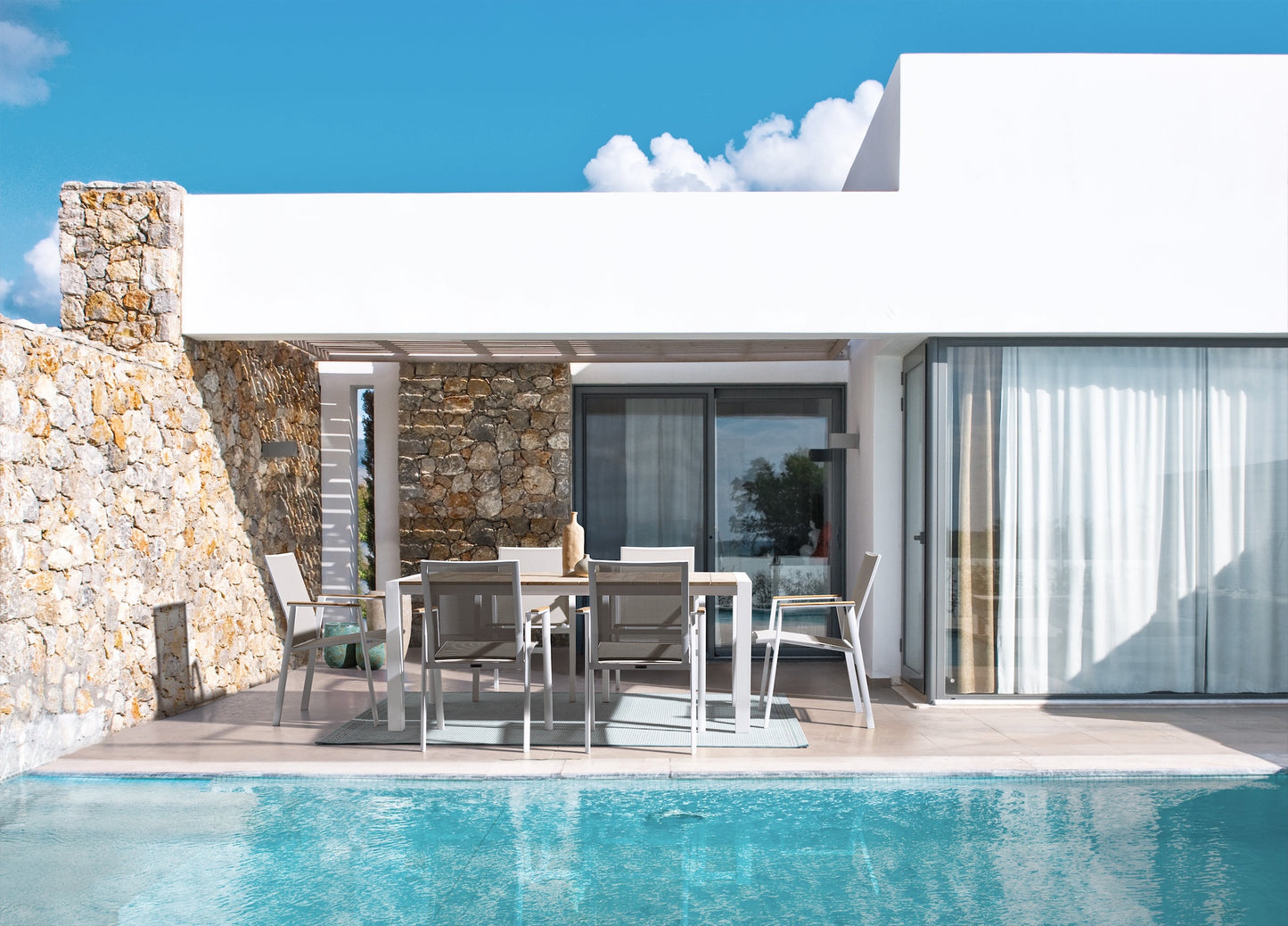 TAVOLO CAMERON 180X90 BIANCO GK50