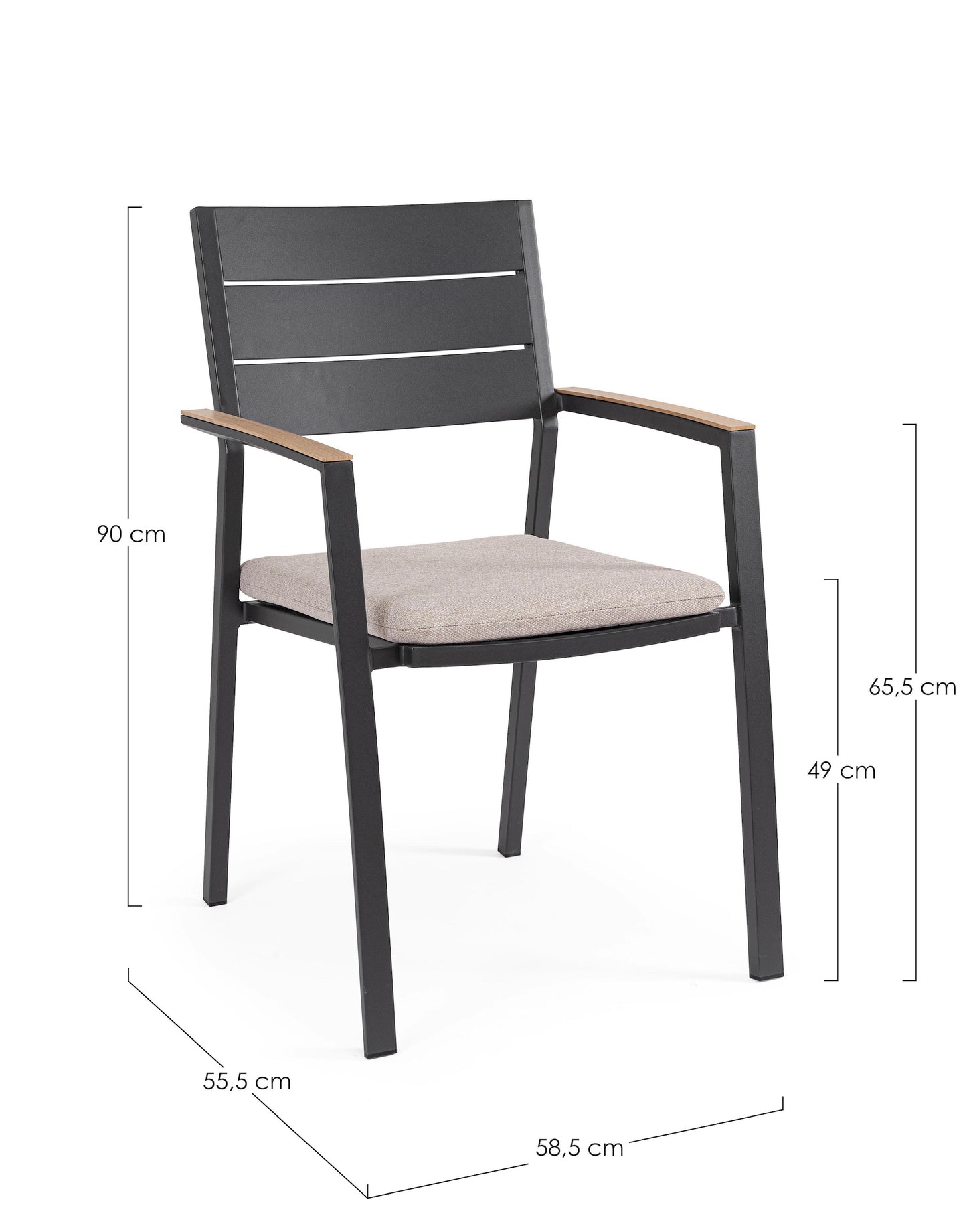 SEDIA C-BR C-C ZELMAR ANTRACITE YK13