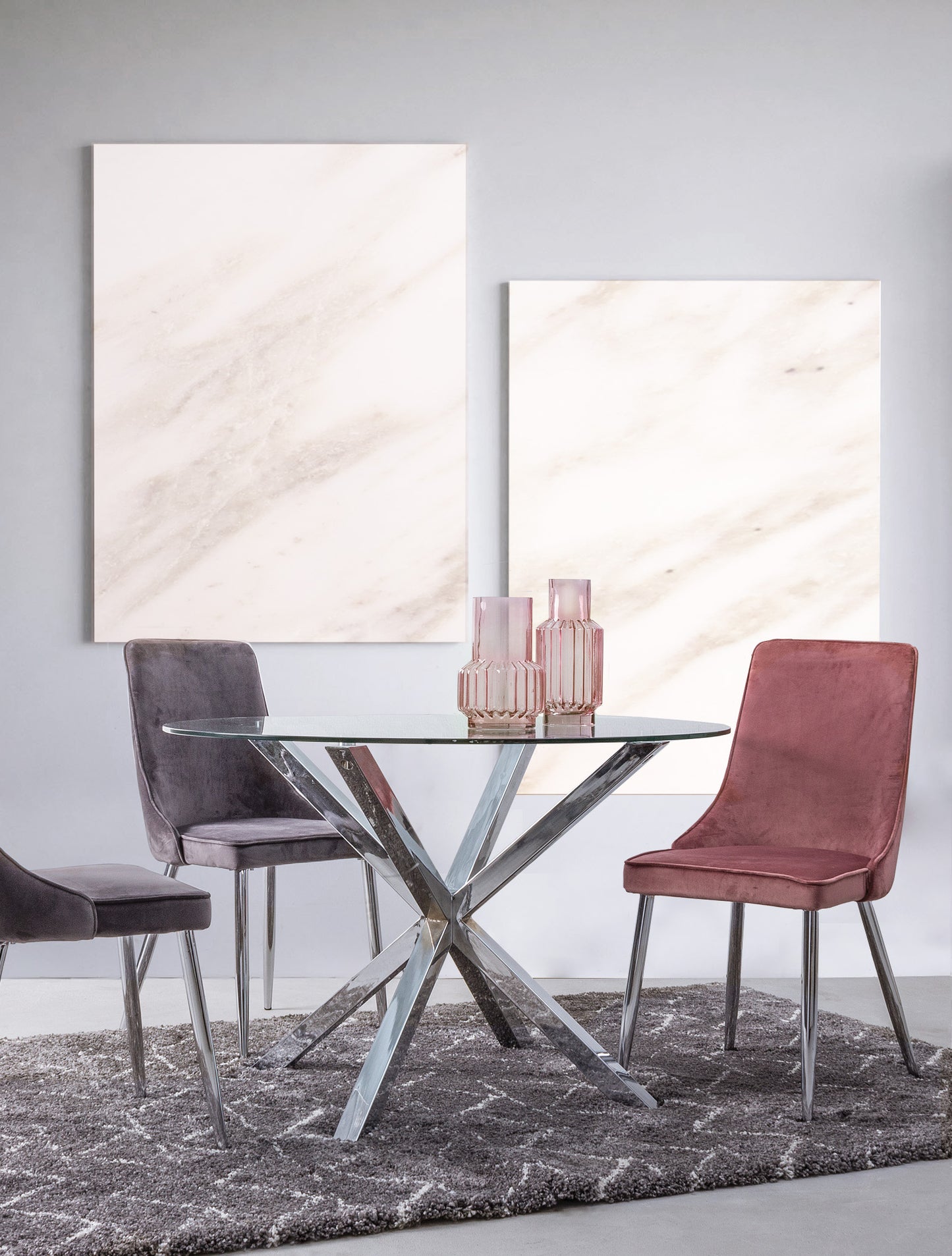 TAVOLO MAY TO GAMBA ACCIAIO D114