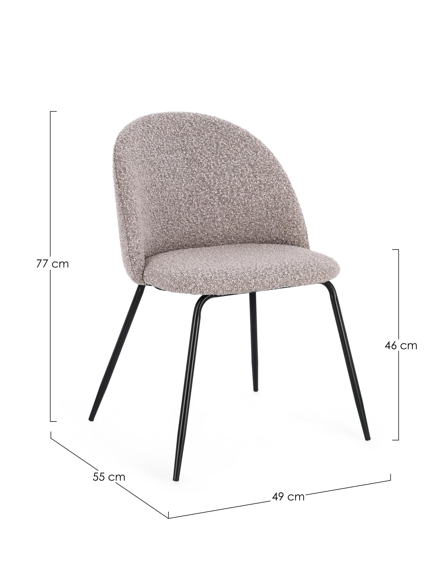 TANYA CHAIR BLACK/MINK