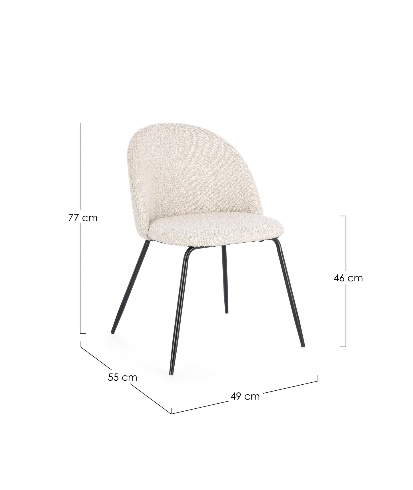 SEDIA TANYA NERO/AVORIO