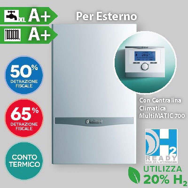 CALDAIA A CONDENSAZIONE PER ESTERNO "ecoBALKON PLUS VMW" CON CENTRALINA "multiMATIC 700" 08098