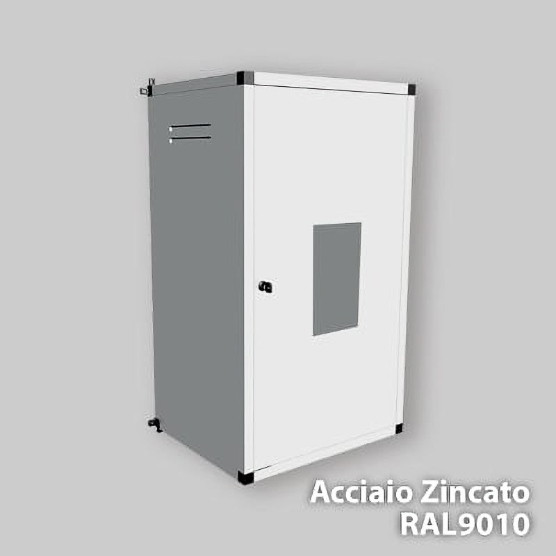 MOBILE COPRICALDAIA IN ACCIAIO ZINCATO PREVERNICIATO BIANCO 08350