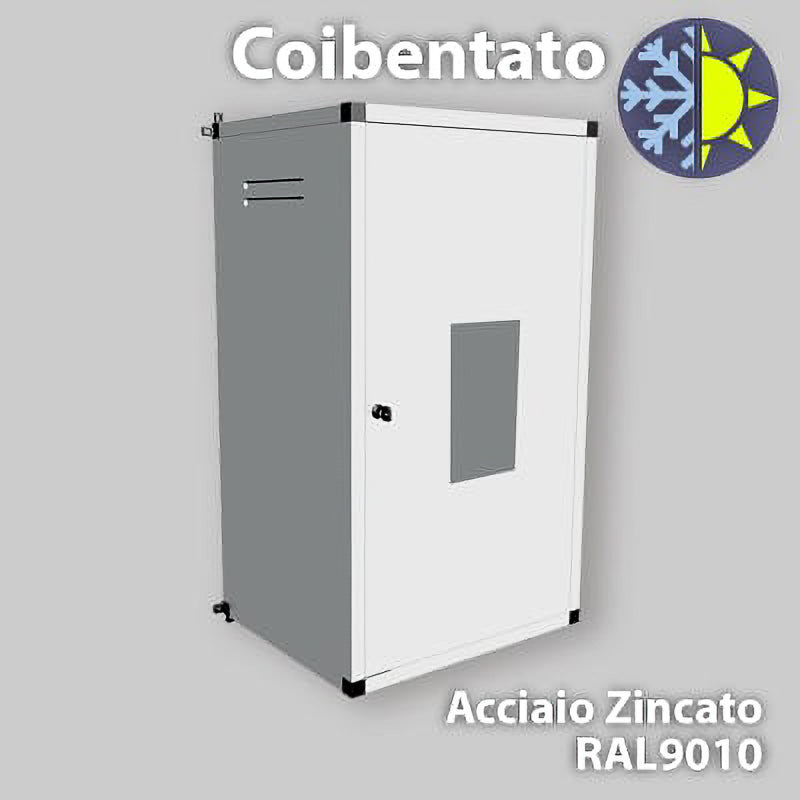 MOBILE COPRICALDAIA IN ACCIAIO ZINCATO COIBENTATO PREVERNICIATO BIANCO RAL9016 08352