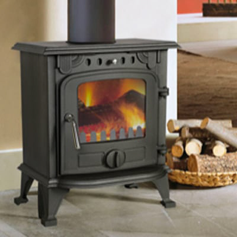 STUFA A LEGNA IN GHISA "FLAME" IDEAL STAR 08978