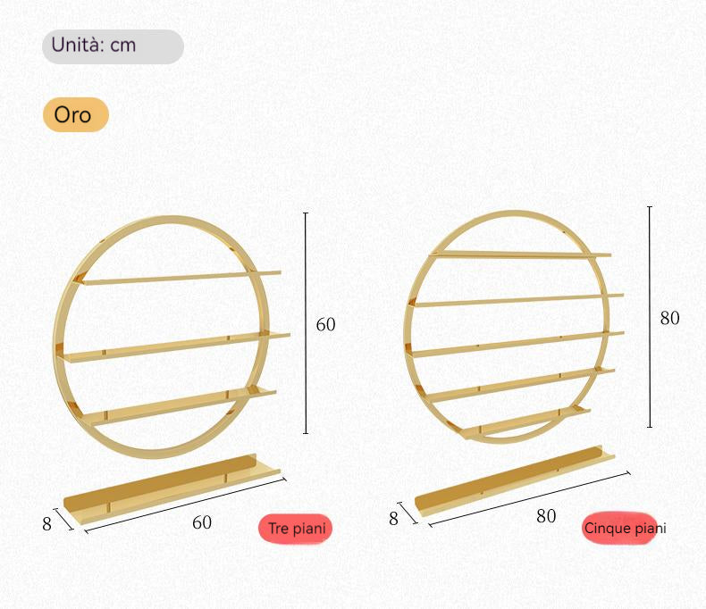 Porta smalto circolare in metallo - Organizza la tua collezione di smalti con stile elegante!