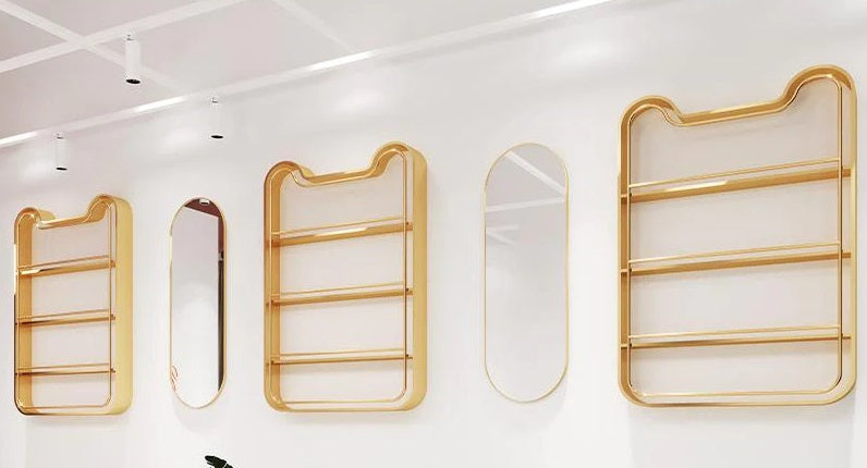 Espositore di smalti a parete a forma di gatto