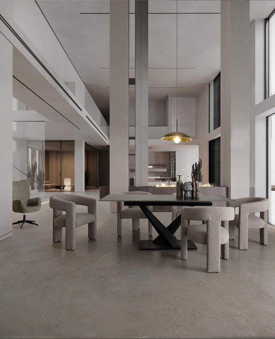 TAVOLO ALL. JOHANNES 160-200X90 NERO