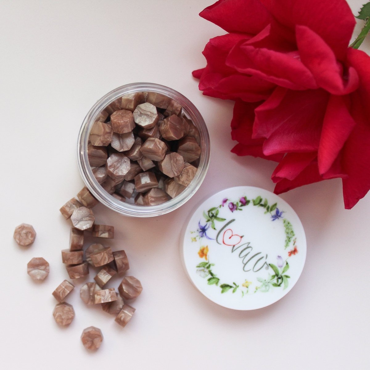 Perle di ceralacca - Almond