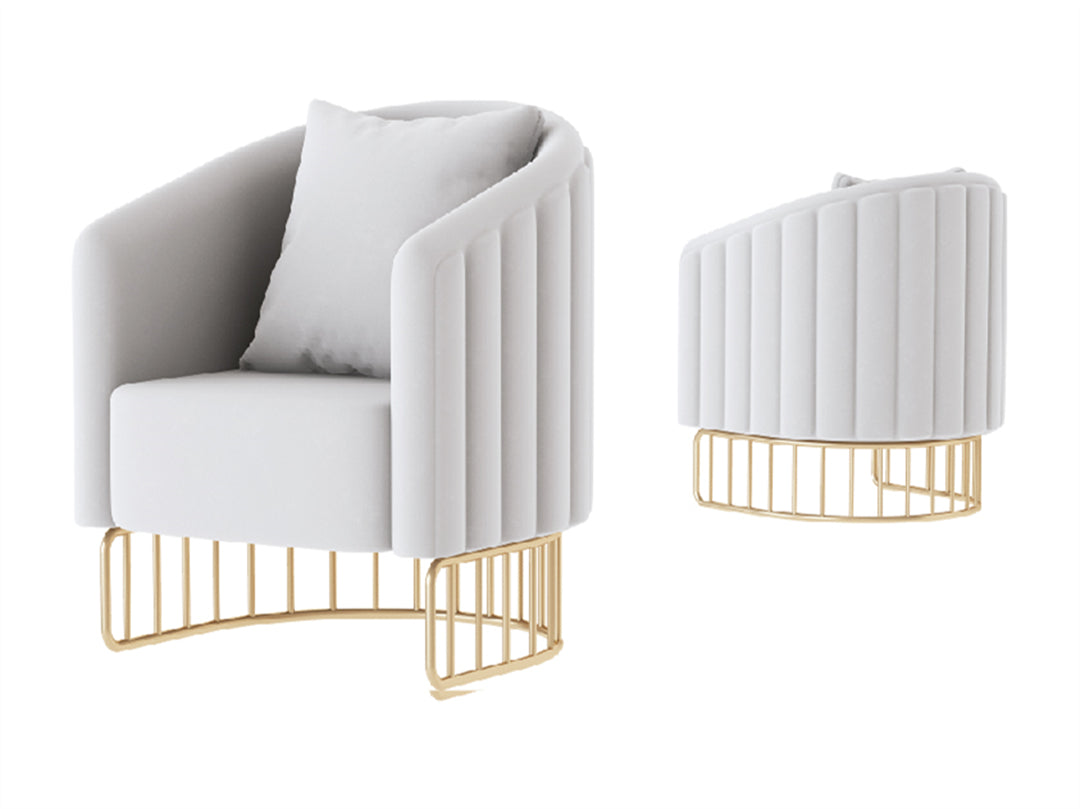 Poltrona a forma di U per saloni di bellezza