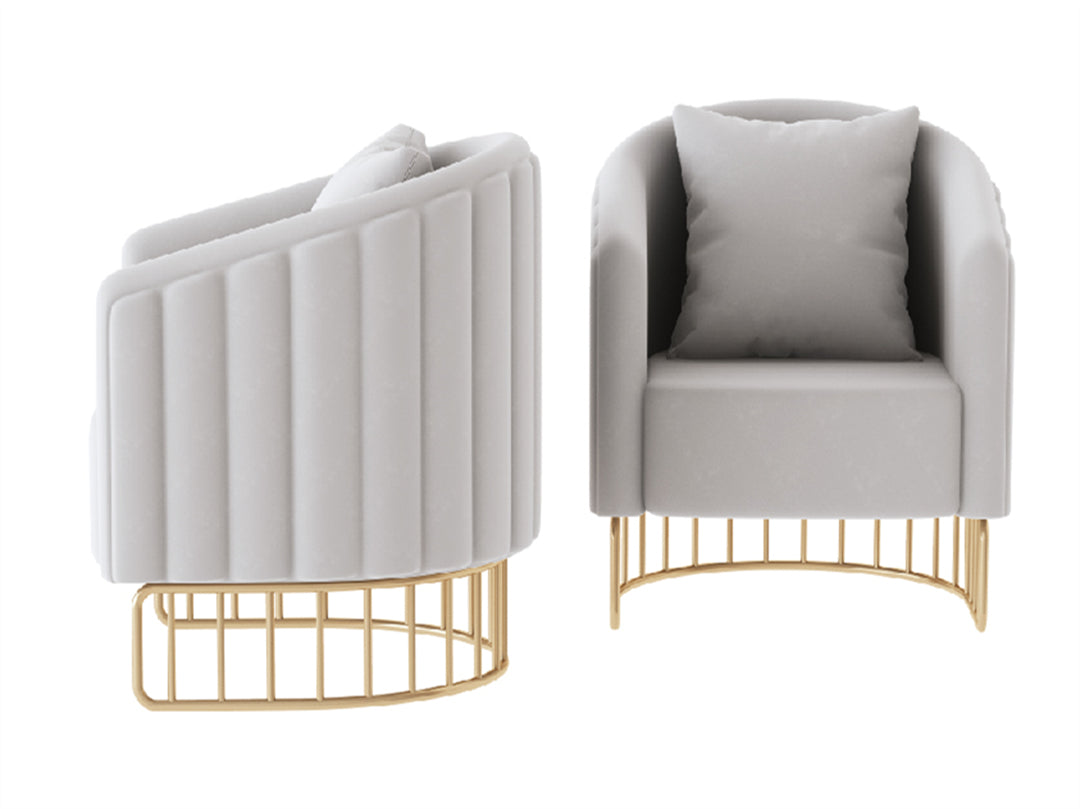 Poltrona a forma di U per saloni di bellezza