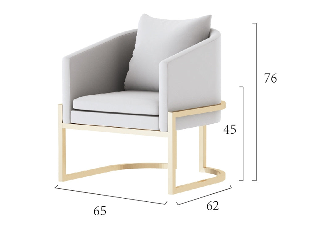 Poltrona a U. Massimo Comfort. Per uso domestico e professionale. Altissima qualità. 65x62x76 cm
