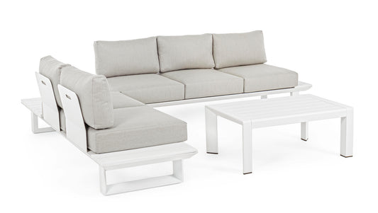 SET SALOTTO ANG.C-C KONNOR BIANCO CX21
