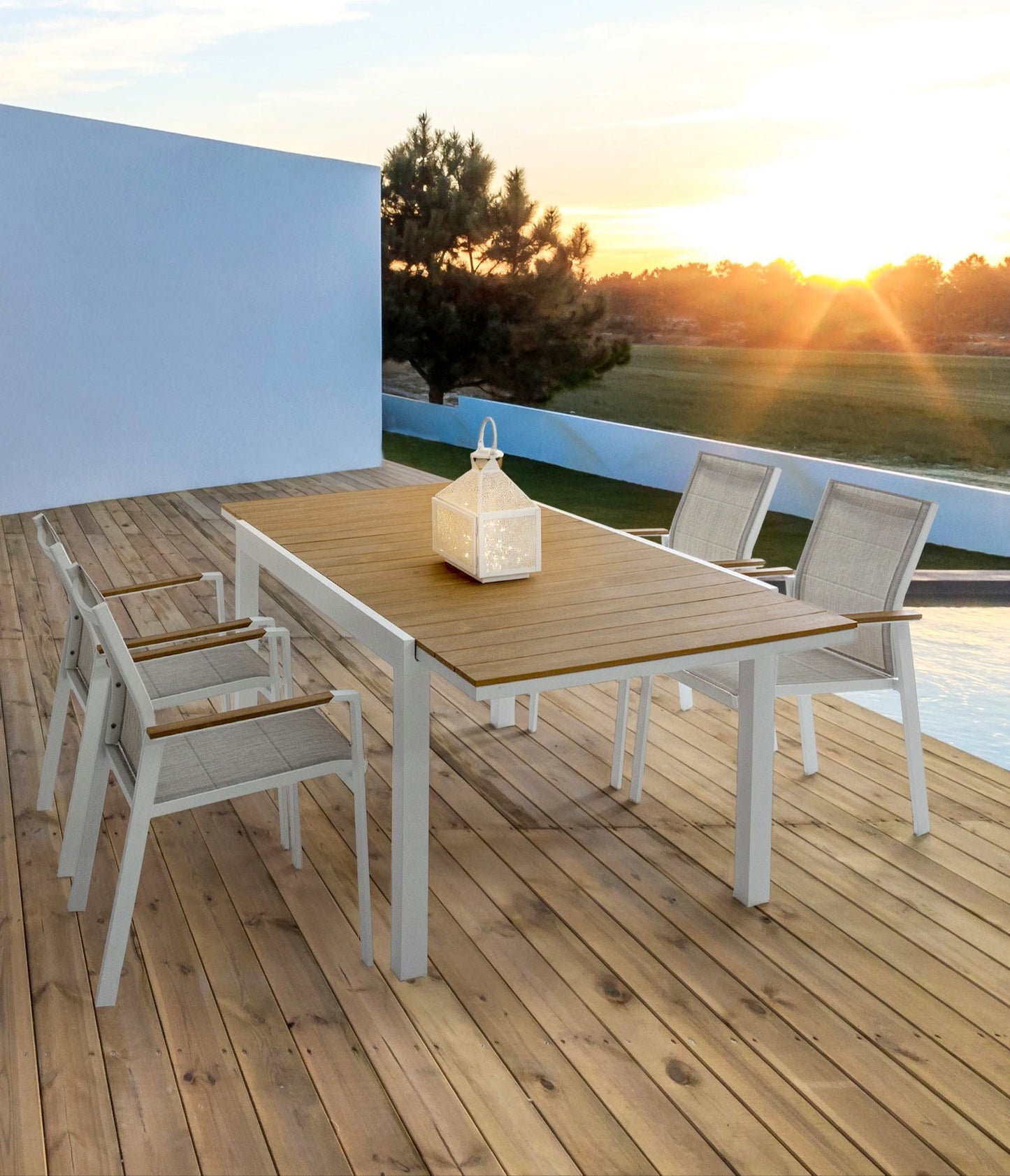 TAVOLO ALL.ELIAS 140-200X90 BIANCO SJ60
