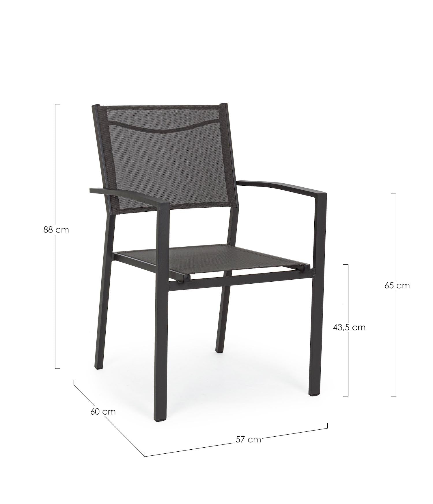 SEDIA C-BR HILDE ANTRACITE LH32