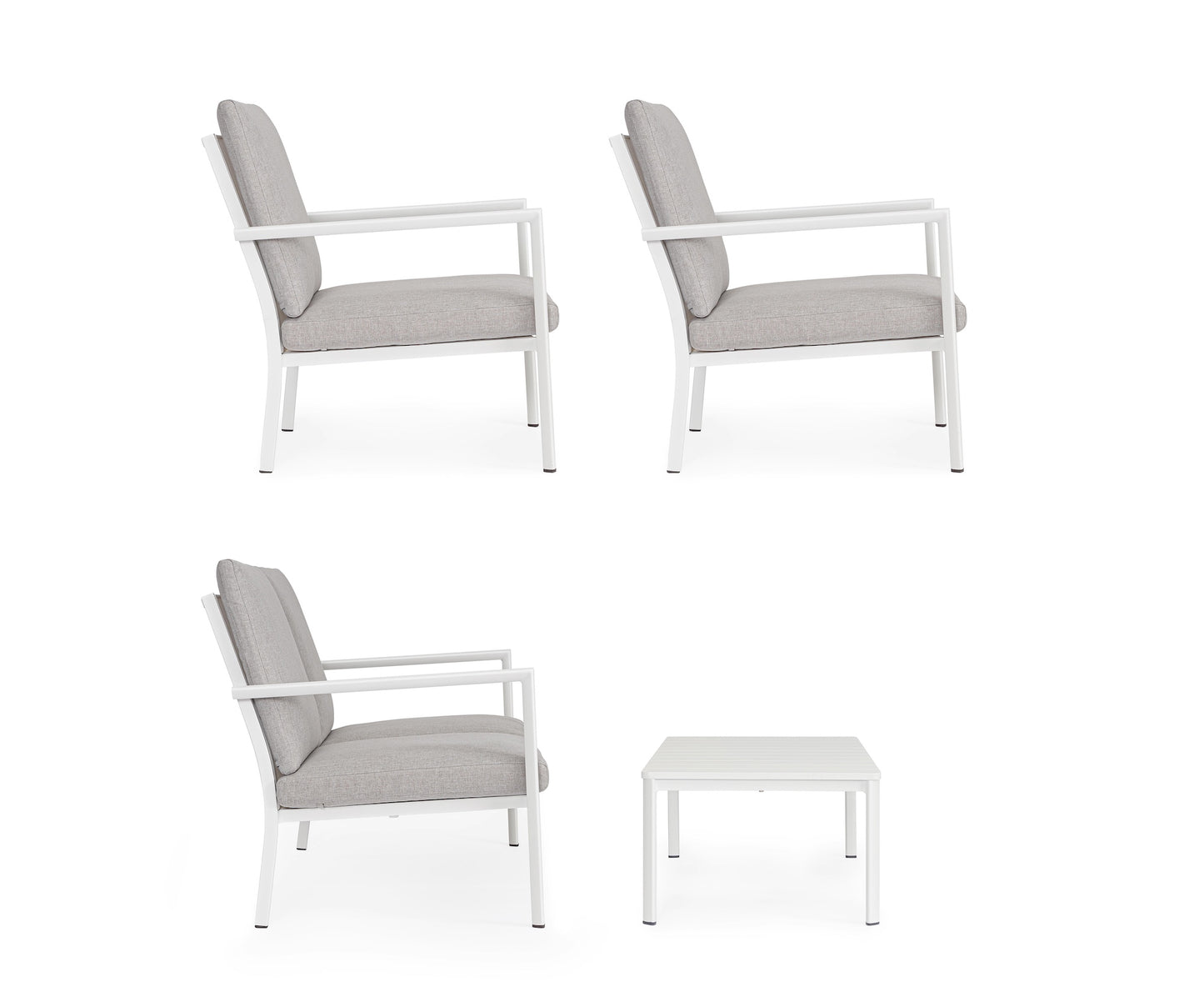 SET4 SALOTTO C-C KONNOR BIANCO CX21