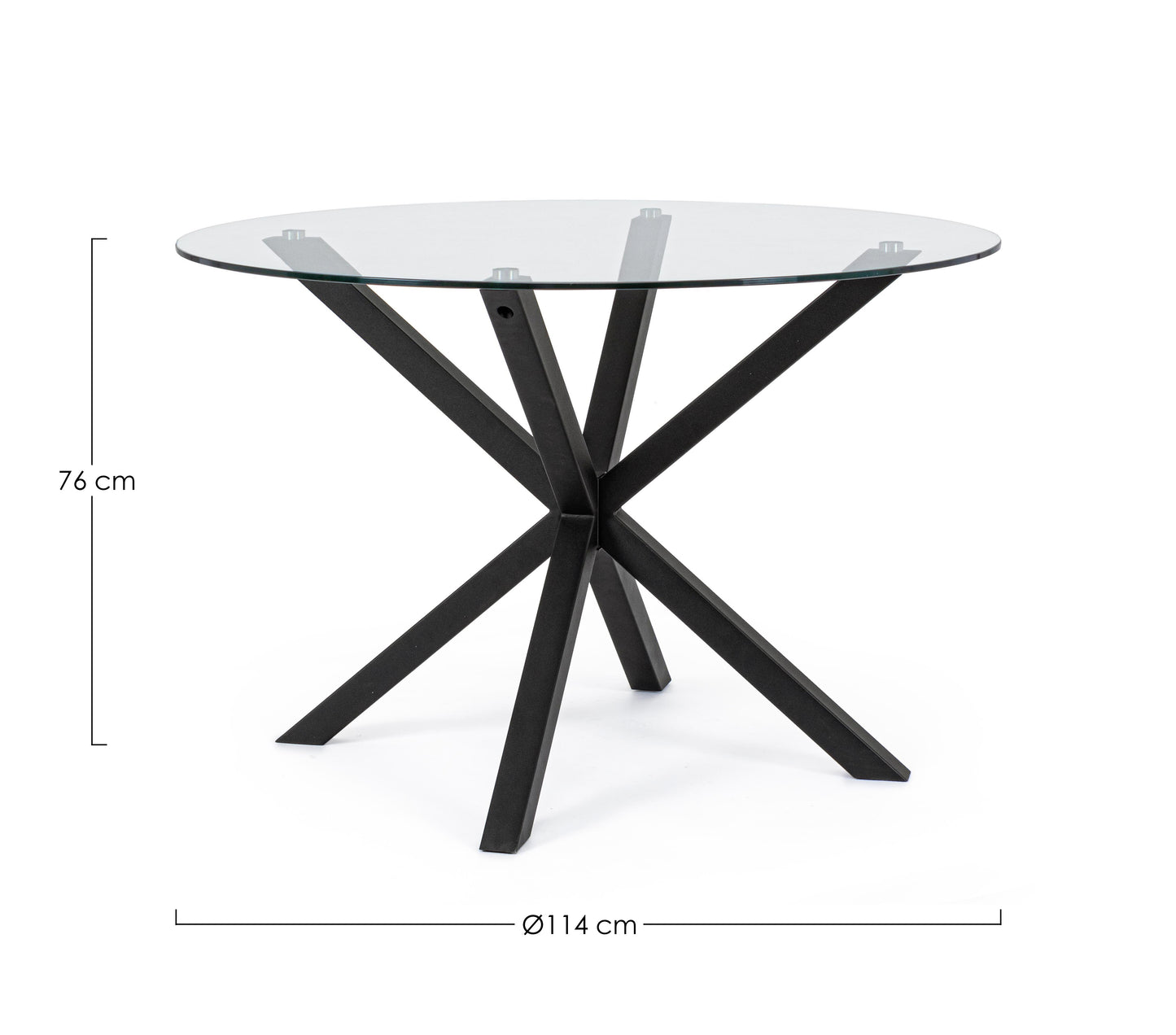 TAVOLO MAY TO GAMBA NERO D114