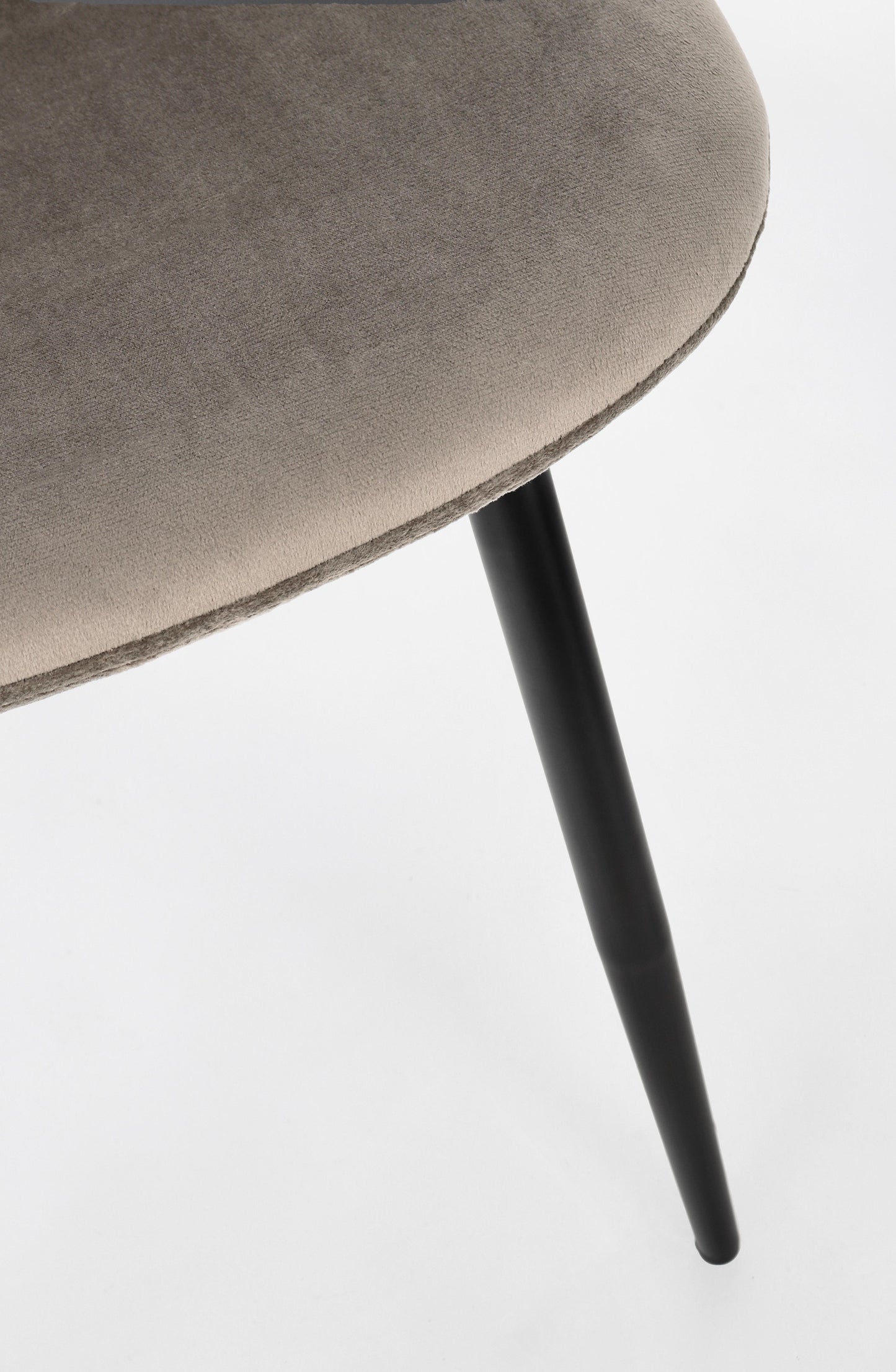 SEDIA NEW IRELIA NERO/VEL.TORTORA