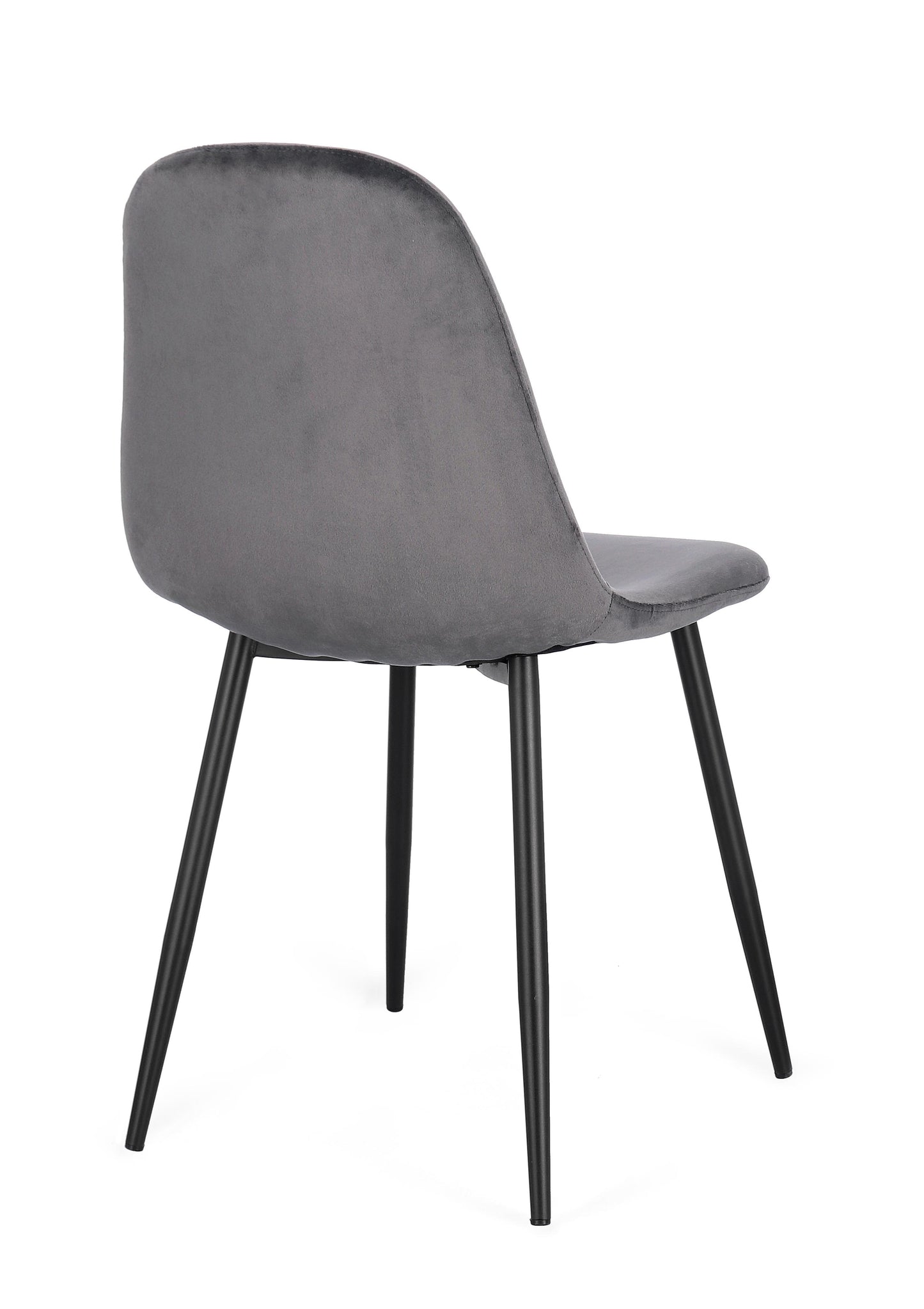 SEDIA NEW IRELIA NERO/VEL.GRIGIO SCURO