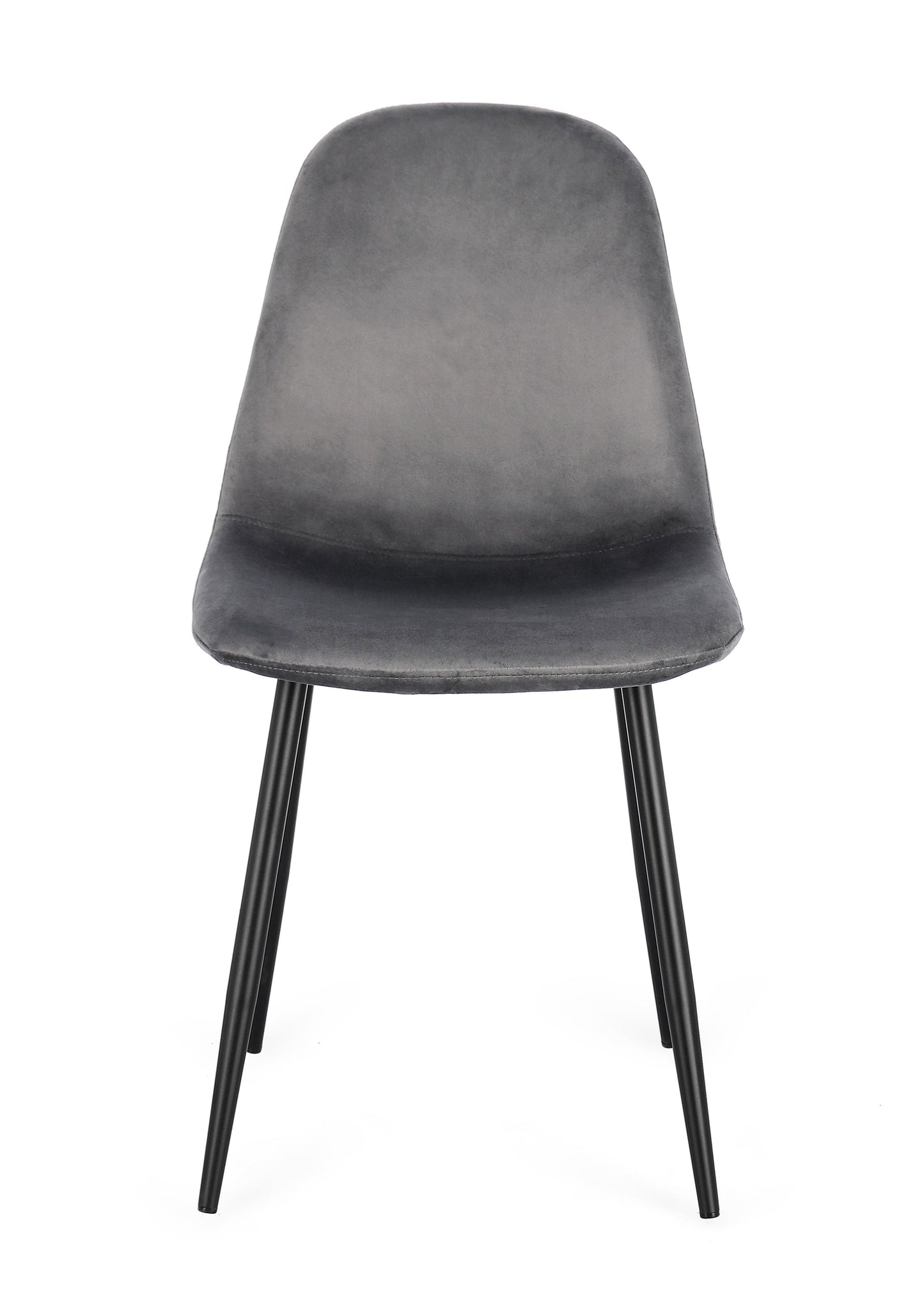 SEDIA NEW IRELIA NERO/VEL.GRIGIO SCURO