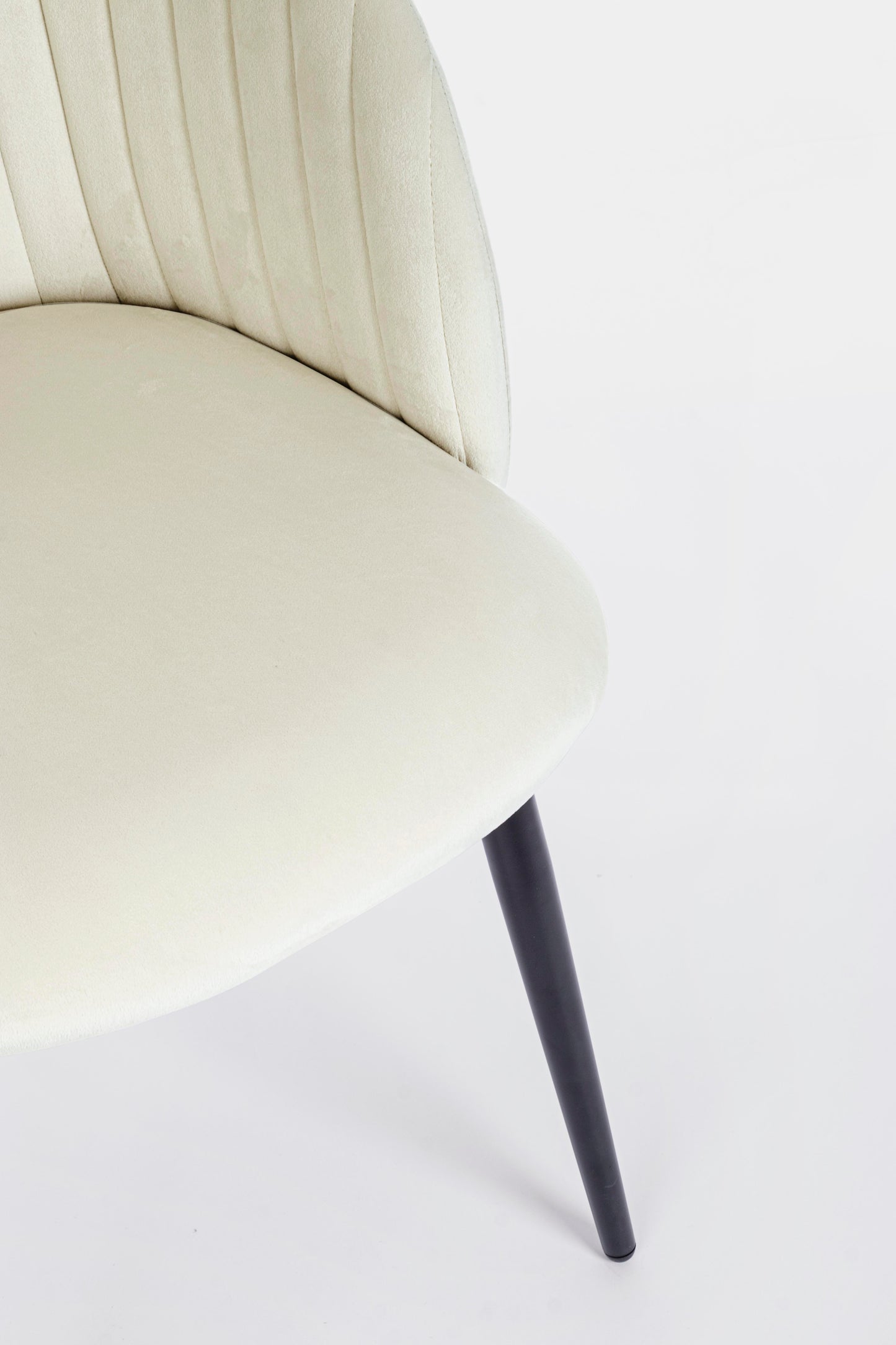 SEDIA QUEEN VELVET BIANCO