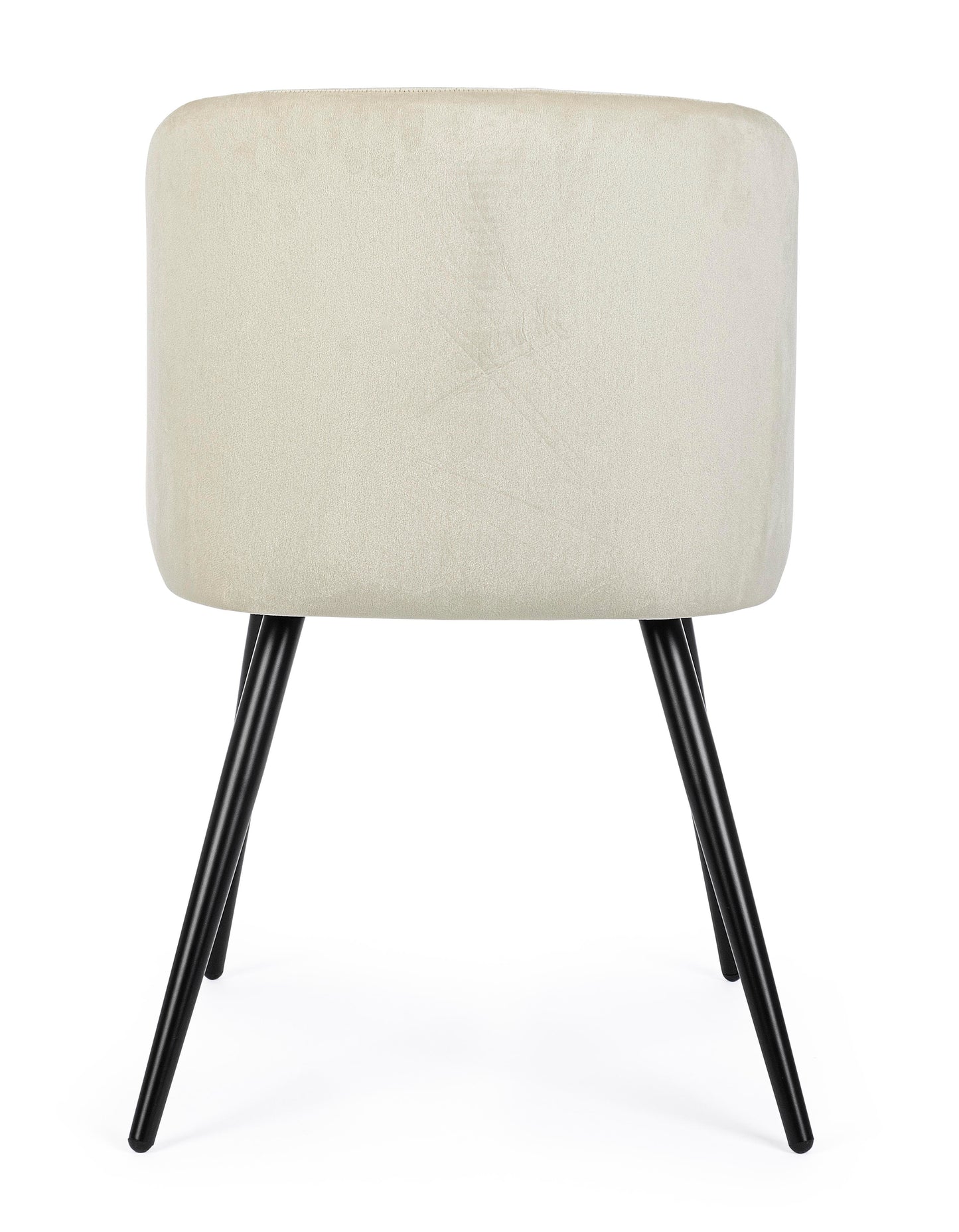 SEDIA QUEEN VELVET BIANCO