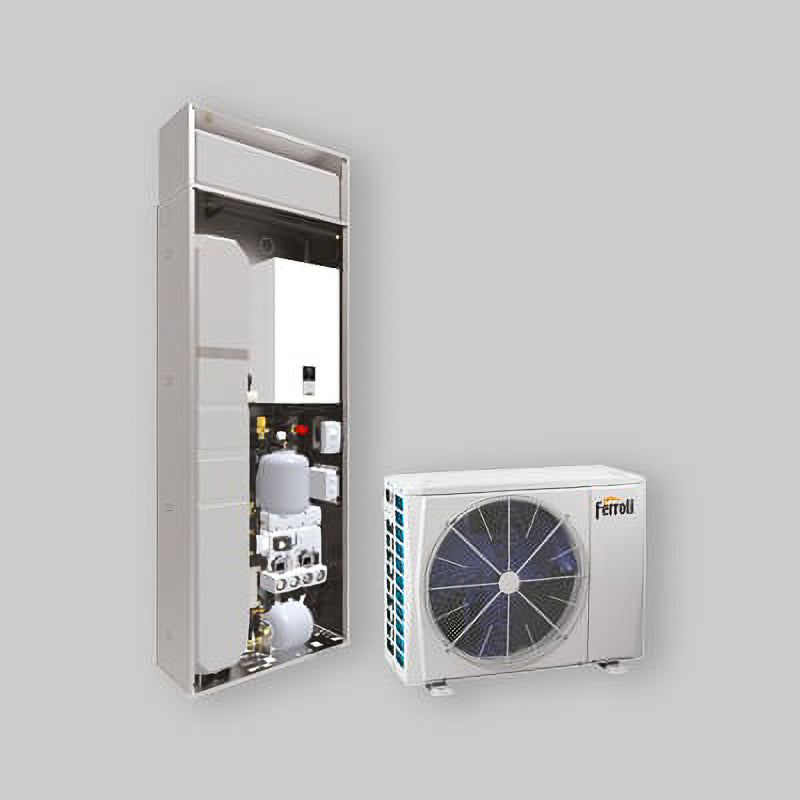 SISTEMA AD INCASSO CON POMPA DI CALORE IBRIDA REVERSIBILE ARIA-ACQUA "OMNIA S 3.2 HYBRID H IN" 20016
