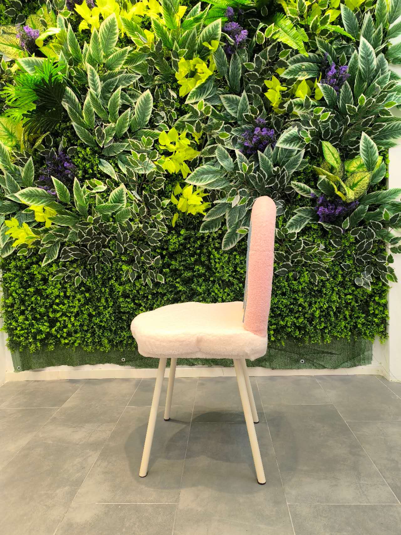 ✨ Sedia Arcobaleno Morbida |Rivestimento in tessuto bouclé Il Tocco Magico per il Tuo Salone di Manicure ✨