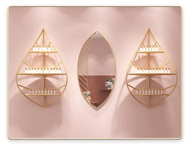 Porta smalto a forma di foglia arricciata