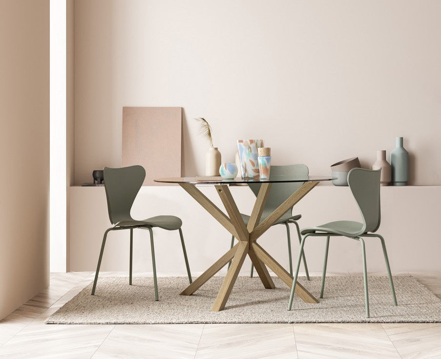 TAVOLO MAY TO GAMBA NATURALE D114