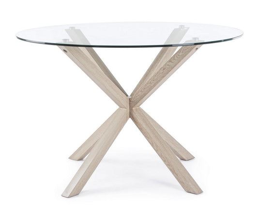 TAVOLO MAY TO GAMBA NATURALE D114