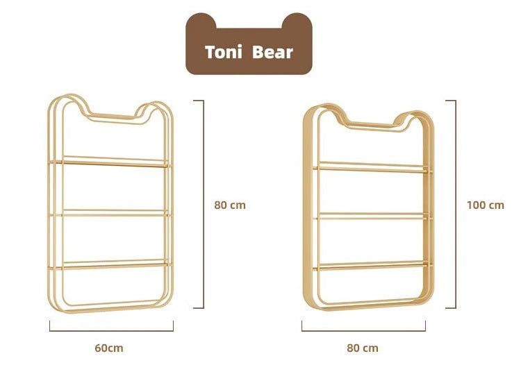 Espositore di smalti a parete a forma di gatto