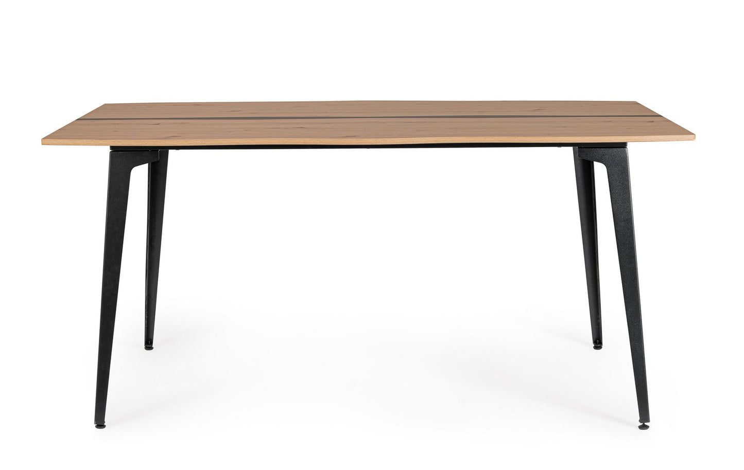 TAVOLO MELYS NATURALE-NERO 160X75