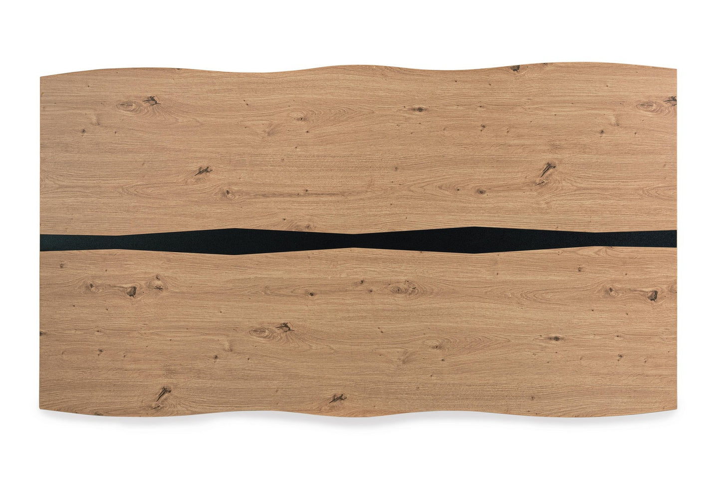 TAVOLO MELYS NATURALE-NERO 160X75