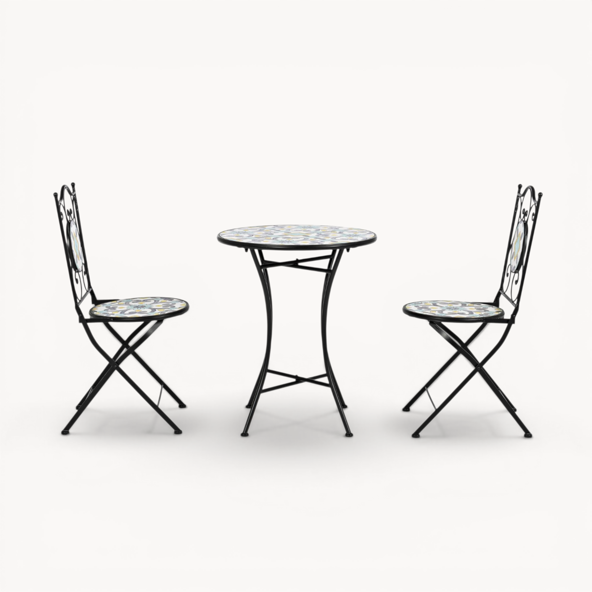 Set tavolo e 2 sedie Positano