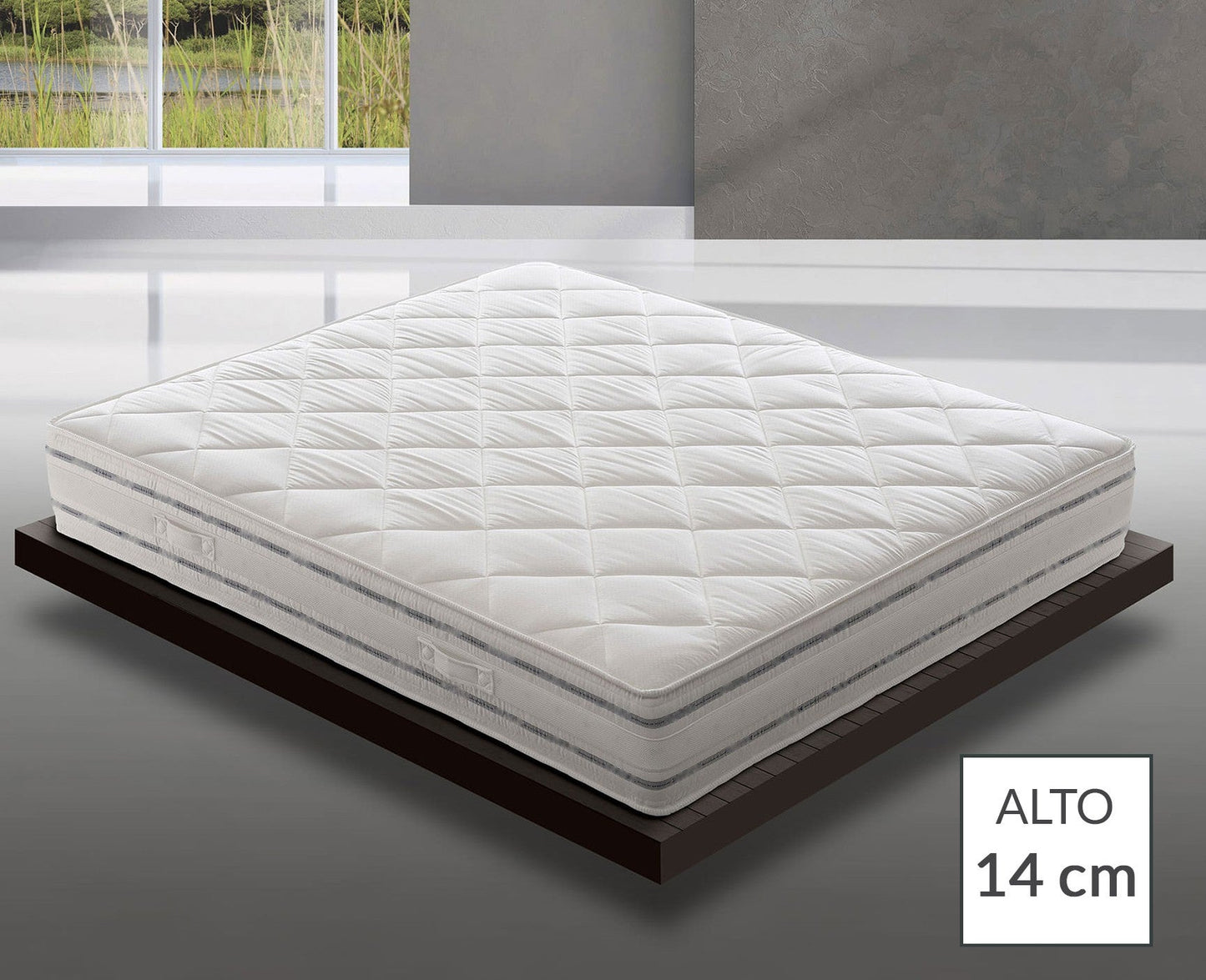 Materasso Modulare Espanso Modello Divano Letto Ignifugo Certificato Classe 1 IM H14 cm