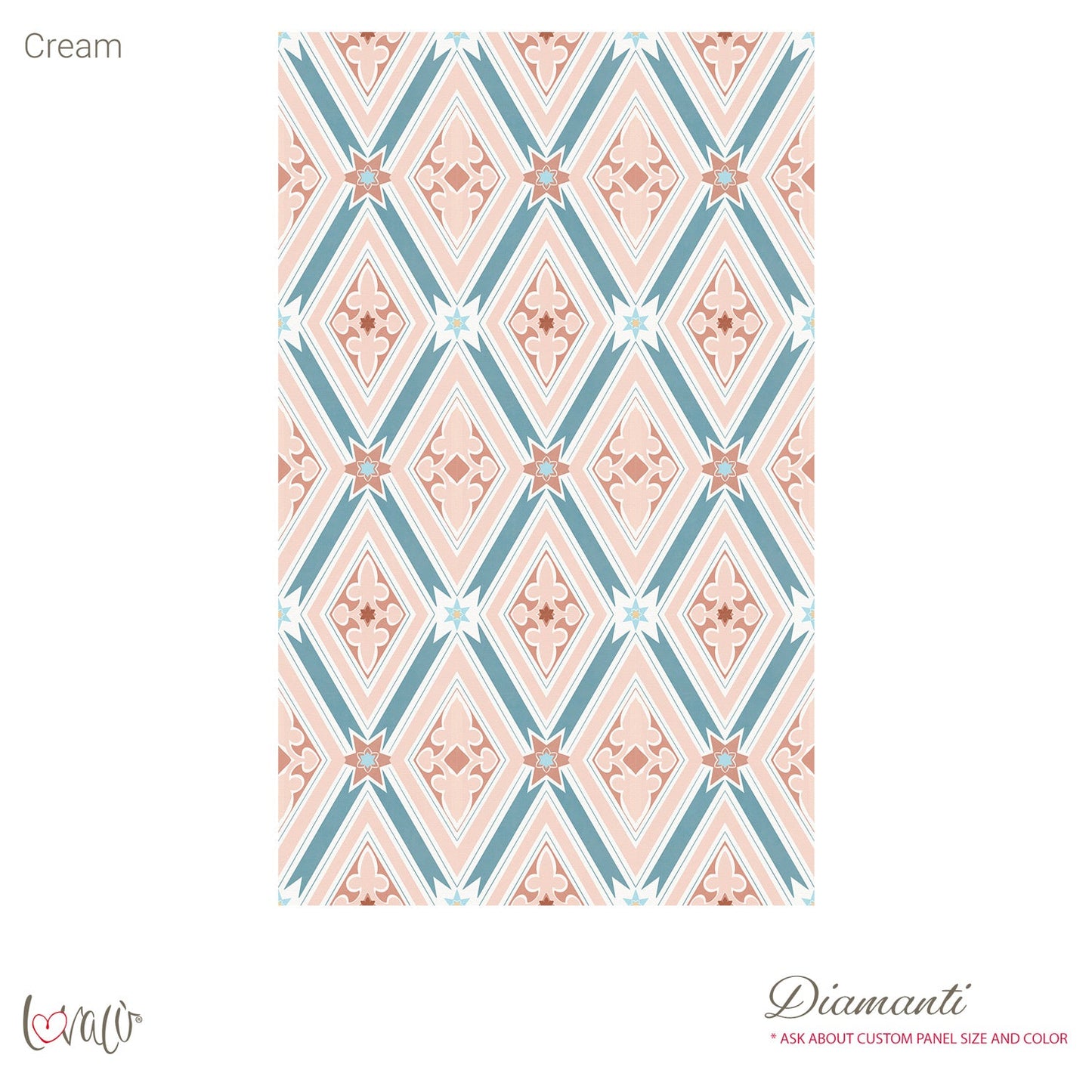 Carta da parati - Diamanti cream