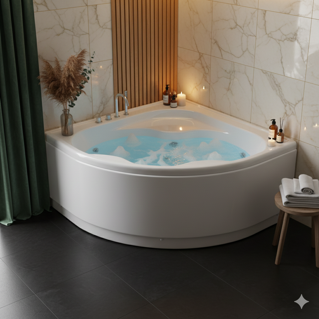 VASCA NO HYDRO ANGOLARE GEA CON TELAIO E PANNELLO 00152