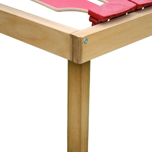 Rete letto per ogni tipo di materasso a doghe in legno con alza testa e alza piedi a movimento manuale  - Venere M