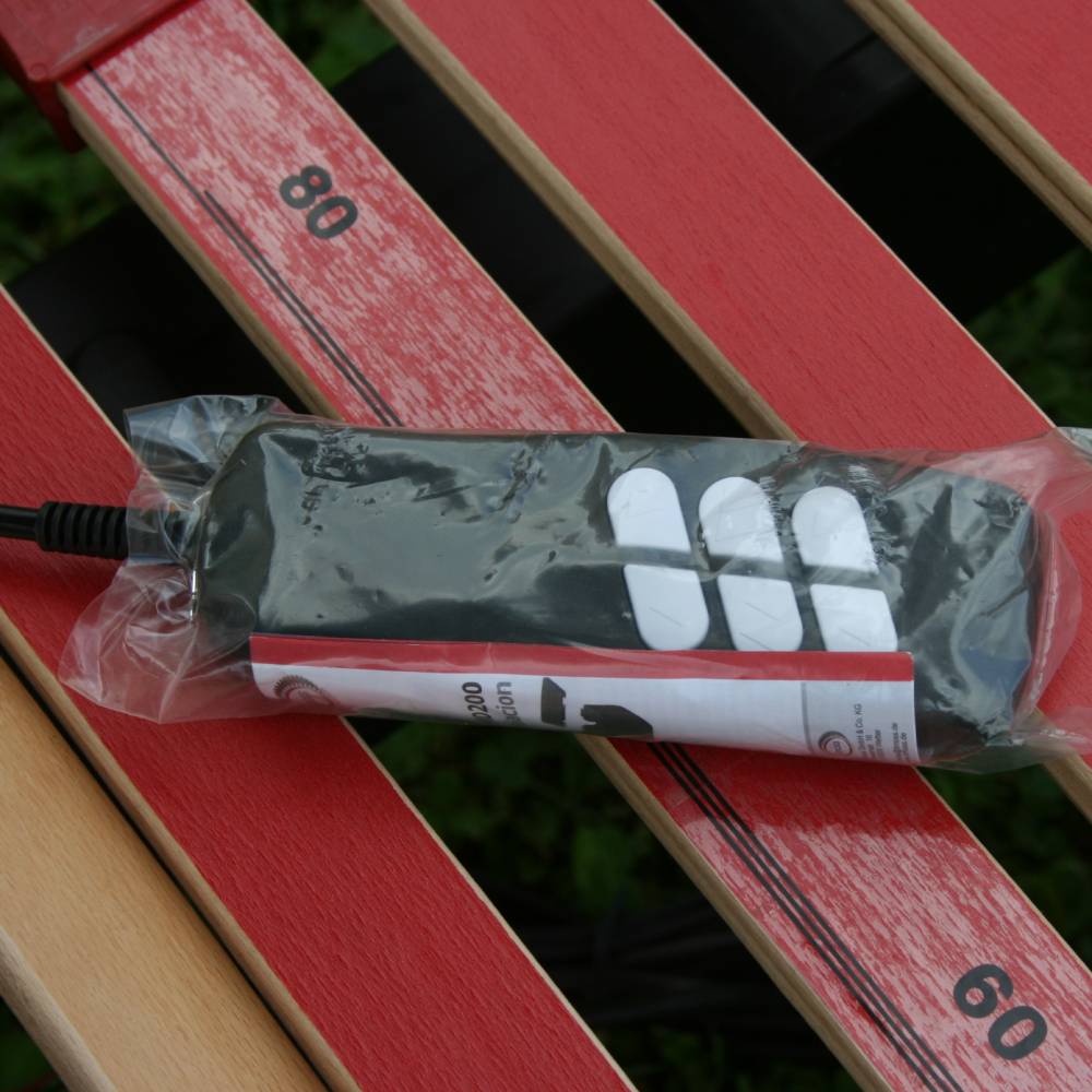 Rete letto a doghe in legno motorizzata con alzate personalizzabili - Venere E