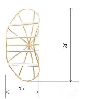 Scaffale in ferro per smalti dal design nordico