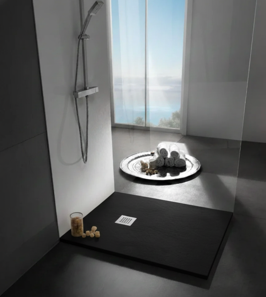 PIATTO DOCCIA RETTANGOLARE "ULTRAFLAT" NERO ANTRACITE 14262