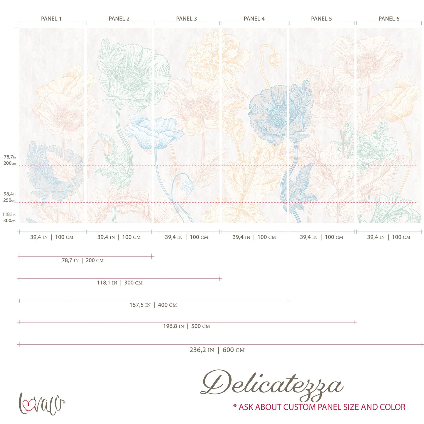 Vintage Wall Mural - Delicatezza