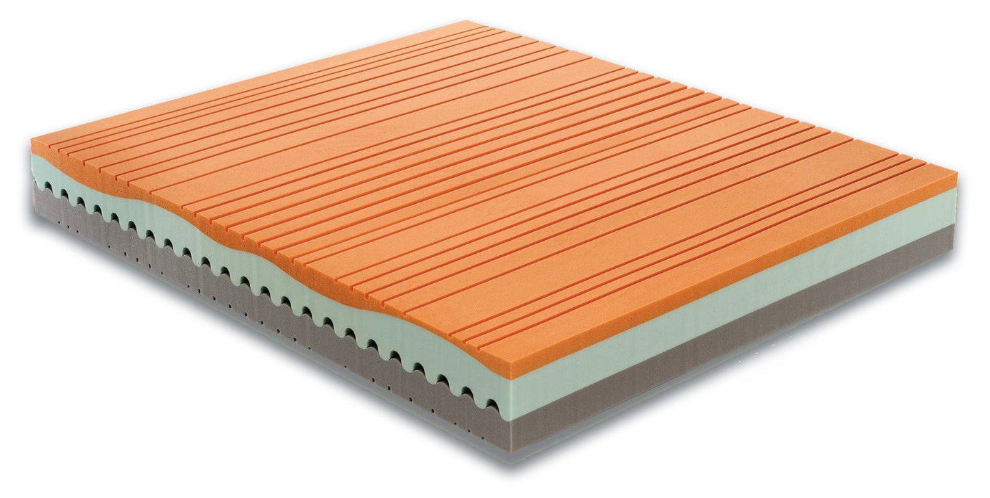 Materasso Memory alla Soia H24 Ortopedico Multionda Tessuto LINO e 3D- SOYA MEMORY