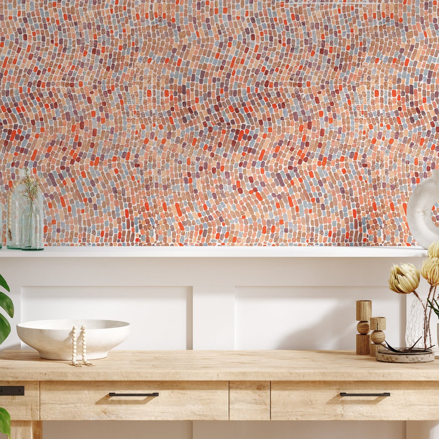 Carta da parati - Vetro di mare orange