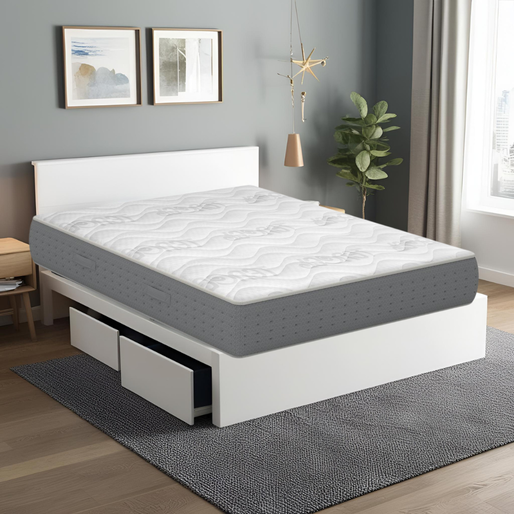 Materasso in memory alto 28 cm con tessuto anallergico Traspirante e fresco - CATERINA H28